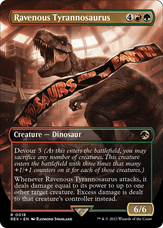 Ravenous Tyrannosaurus (0018) (Borderless) - Foil