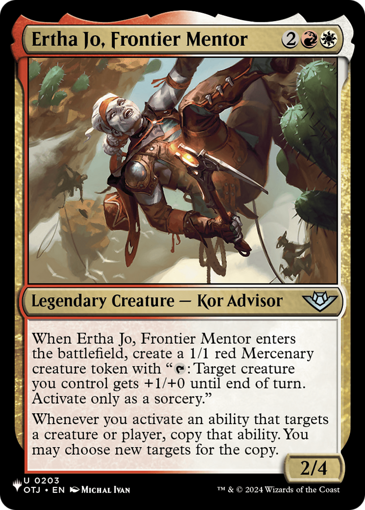 Ertha Jo, Frontier Mentor (OTJ-203) (PLST)