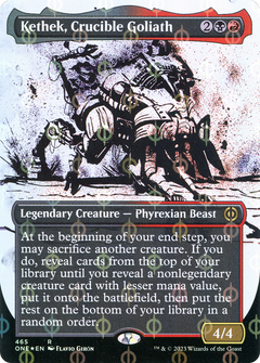 Kethek, Crucible Goliath (465) (Borderless) (Showcase) - Compleat Foil