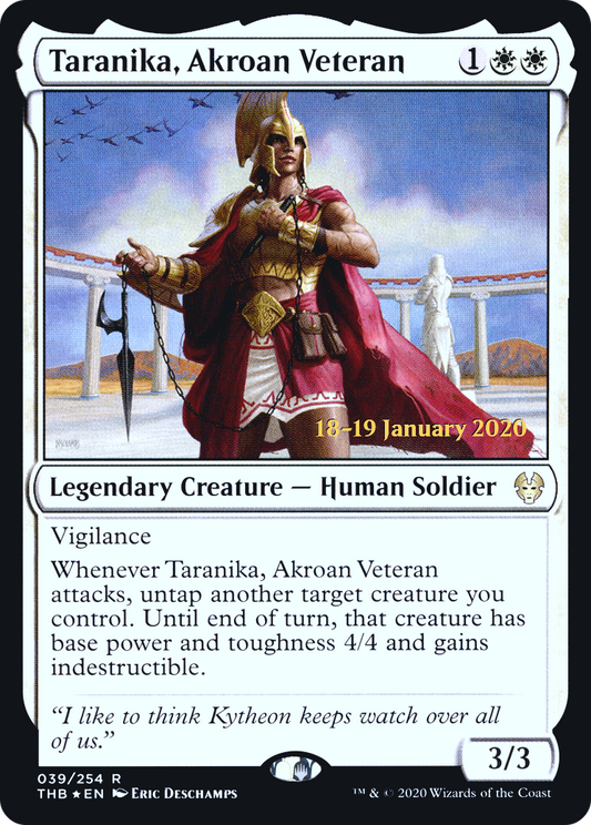 Taranika, Akroan Veteran (039) (Prerelease) - Foil