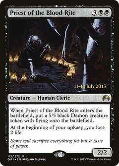 Priest of the Blood Rite (112) (Prerelease) - Foil