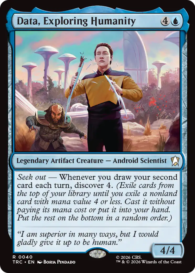 Data, Exploring Humanity (TRC)
