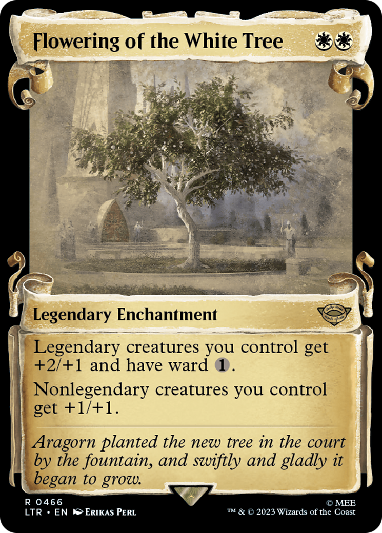 Flowering of the White Tree (0466) (Showcase) - Silver Foil