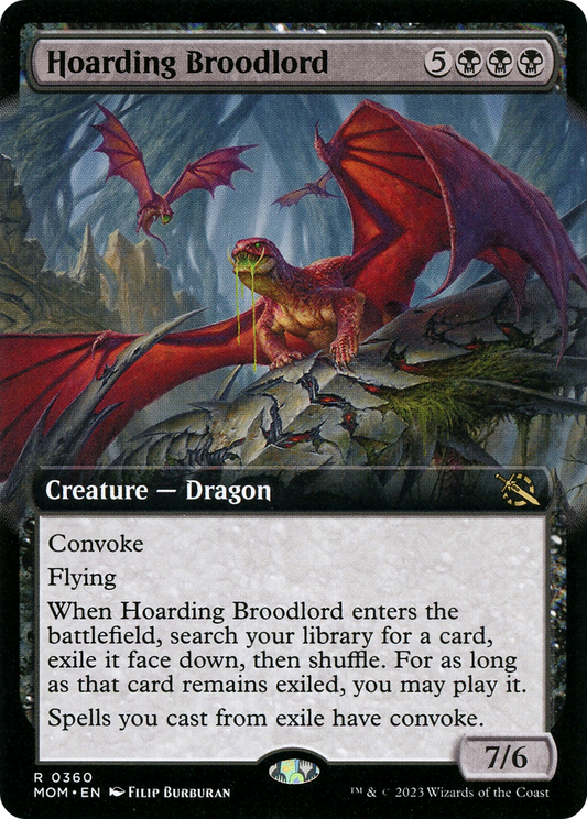Hoarding Broodlord (0360) (Extended Art) - Foil