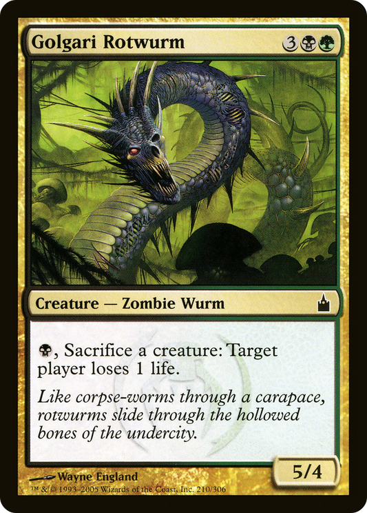 Golgari Rotwurm - Foil