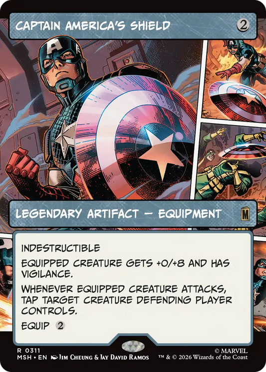 Captain America's Shield (0311) (Borderless) (MSH)