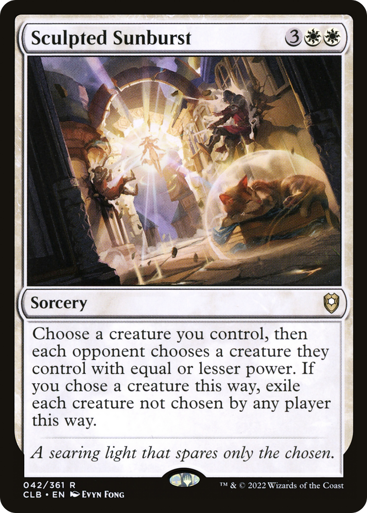 Sculpted Sunburst - Foil