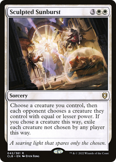 Sculpted Sunburst - Foil