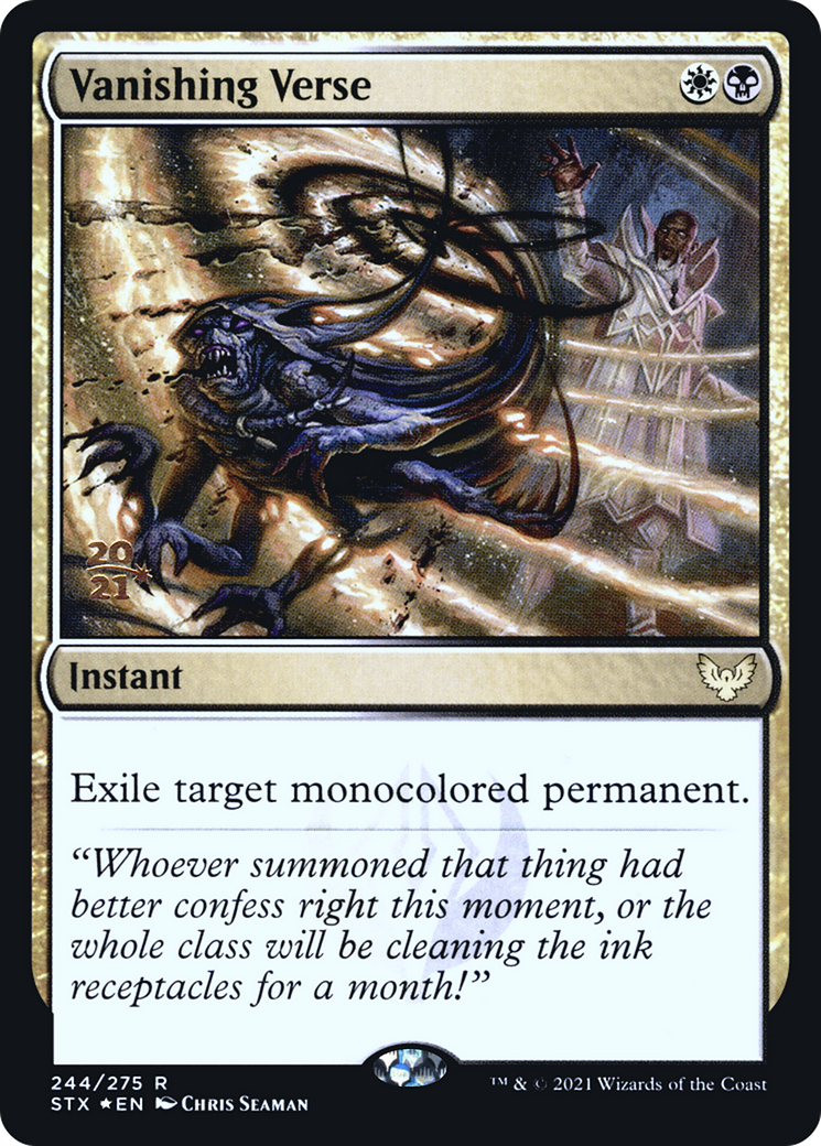 Vanishing Verse (244) (Prerelease) - Foil