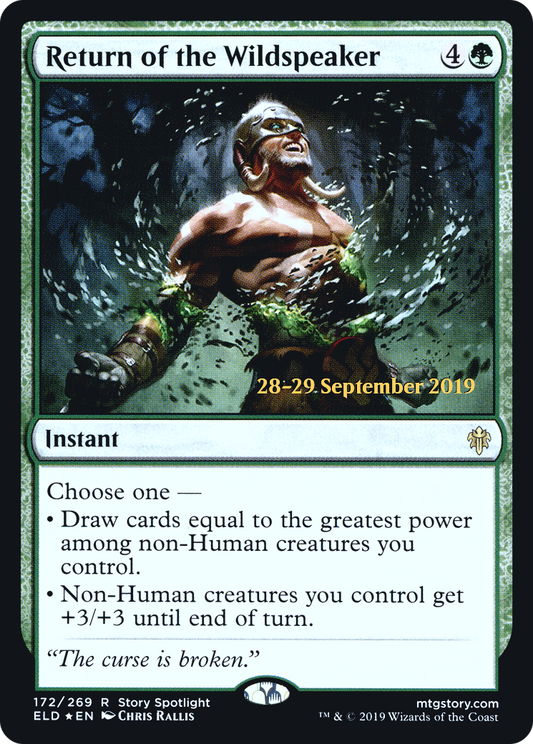 Return of the Wildspeaker (172) (Prerelease) - Foil