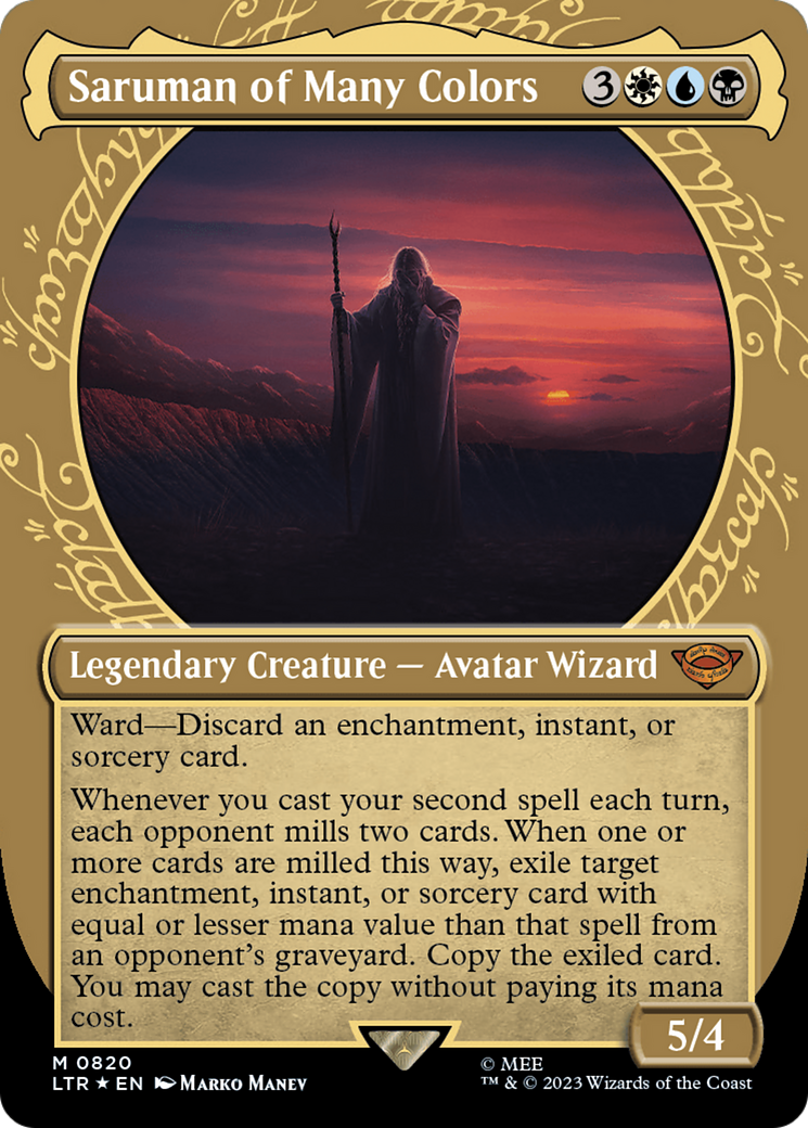 Saruman of Many Colors (0820) (Showcase) - Surge Foil