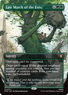 Last March of the Ents (0027) (Borderless) (HOC) - Foil