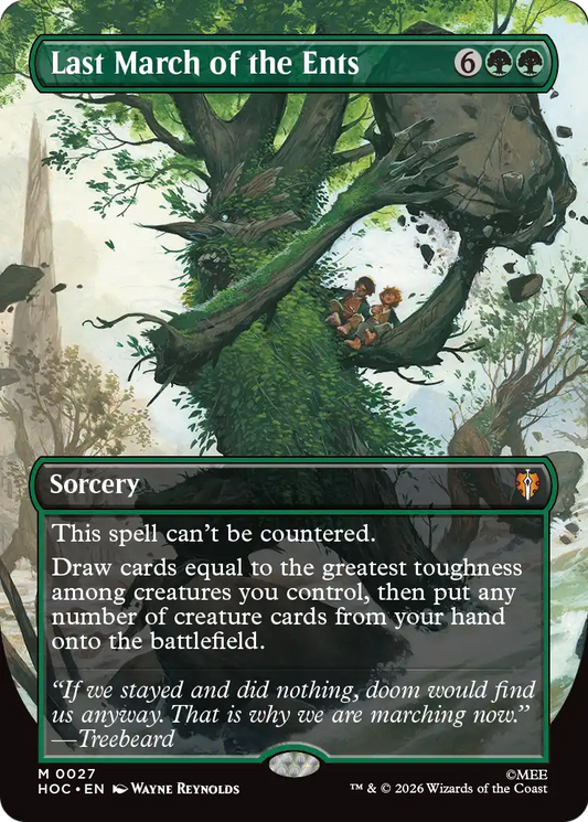 Last March of the Ents (0027) (Borderless) (HOC) - Foil