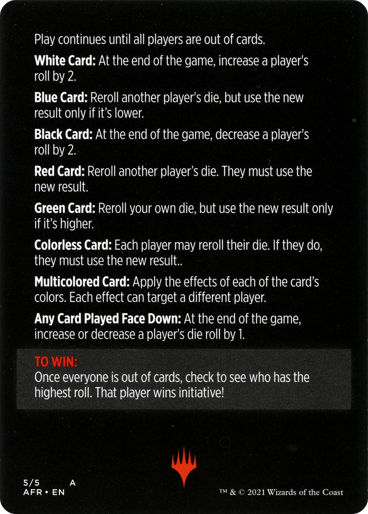 Magic Minigame: Roll for Initiative! (MAFR)