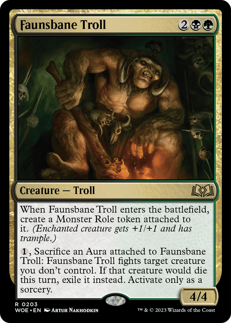 Faunsbane Troll - Foil