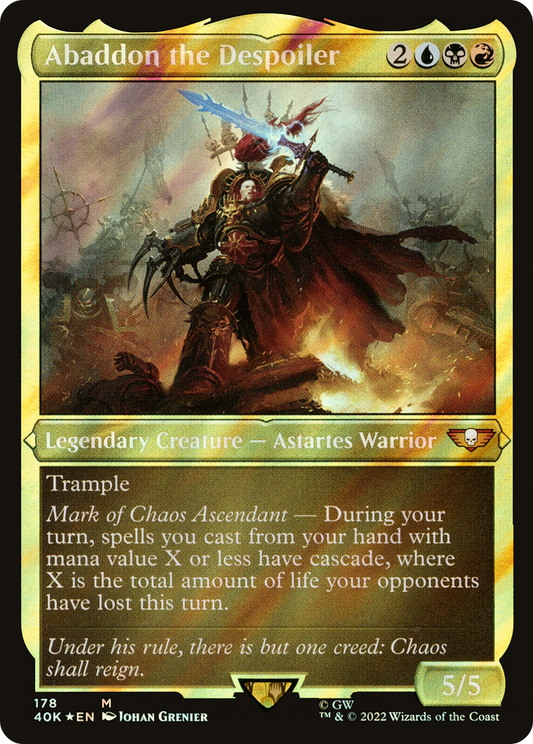 Abaddon the Despoiler (178) (Display Commander) (Thick Stock) - Surge Foil