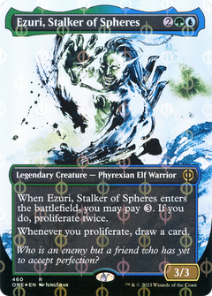 Ezuri, Stalker of Spheres (460) (Borderless) (Showcase) - Compleat Foil