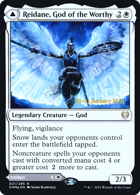 Reidane, God of the Worthy // Valkmira, Protector's Shield (021) (Prerelease) (PKHM) - Foil