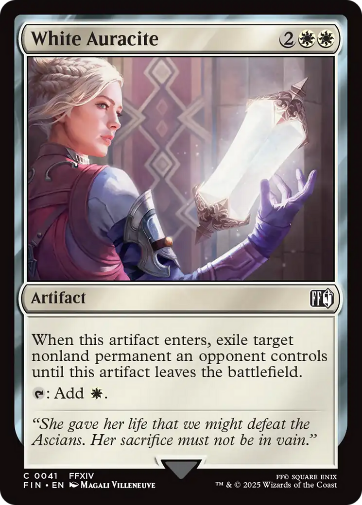 White Auracite (0041) - Foil