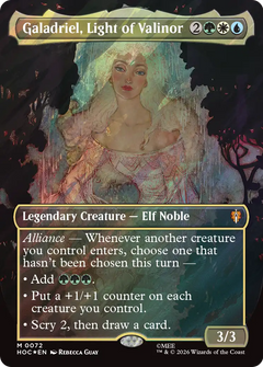 Galadriel, Light of Valinor (0072) (Borderless) (HOC) - Surge Foil