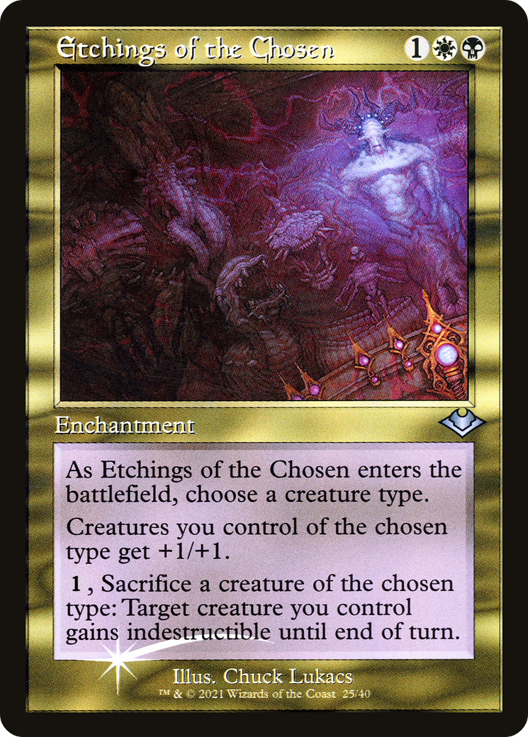 Etchings of the Chosen (025) (Retro Frame) - Foil