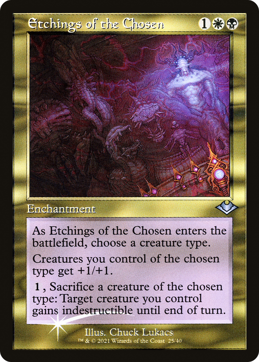 Etchings of the Chosen (025) (Retro Frame) - Foil