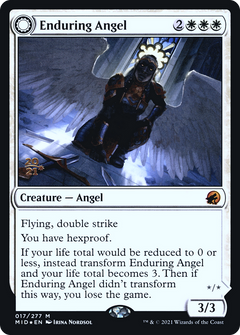 Enduring Angel // Angelic Enforcer (017) (Prerelease) (PMID) - Foil