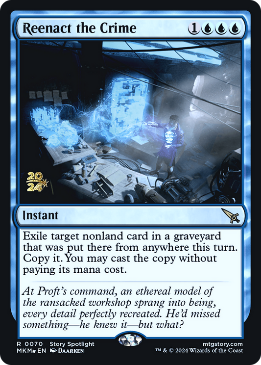 Reenact the Crime (0070) (Prerelease) - Foil