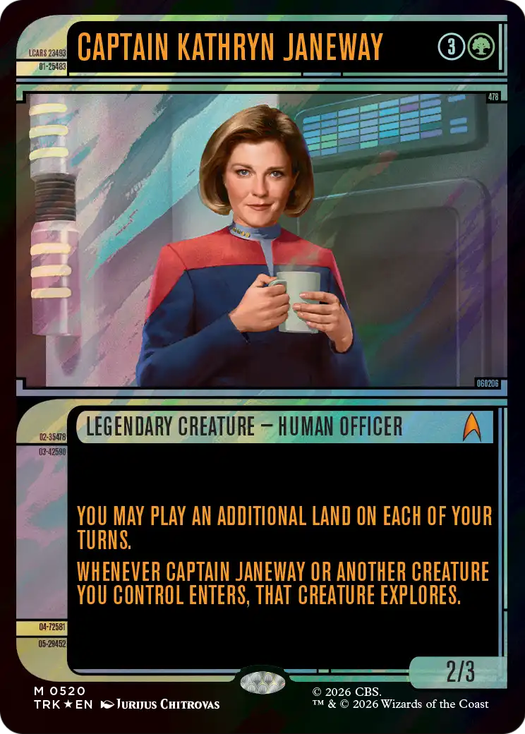Captain Kathryn Janeway (0520) (Showcase) (TRK) - Surge Foil