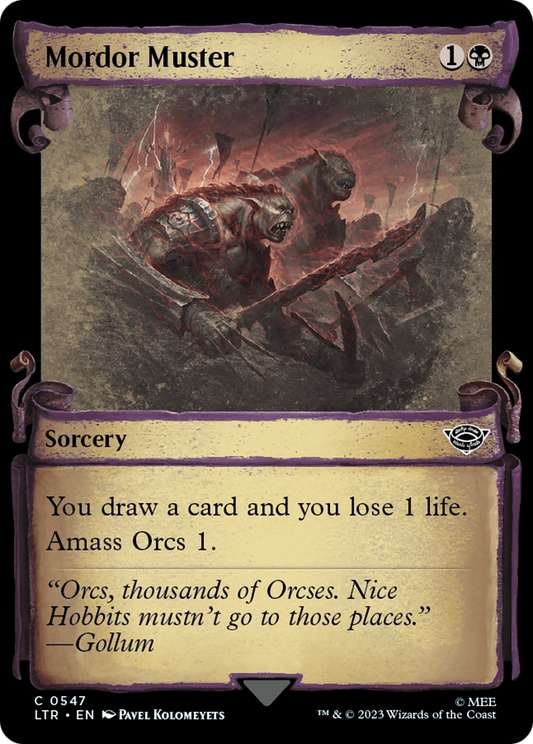 Mordor Muster (0547) (Showcase) - Silver Foil