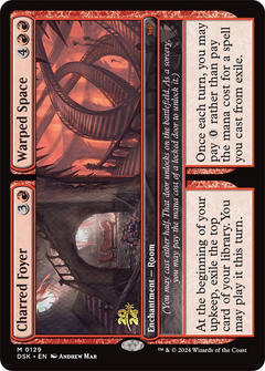 Charred Foyer // Warped Space (0129) (Prerelease) - Foil