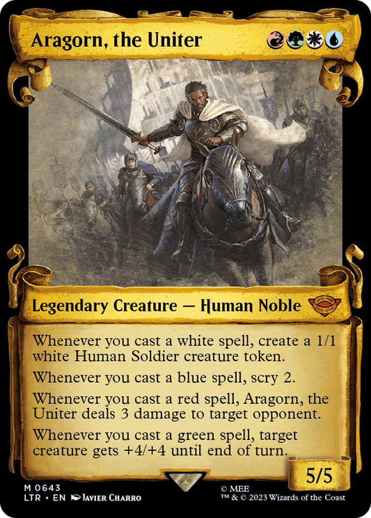 Aragorn, the Uniter (0643) (Showcase) - Silver Foil