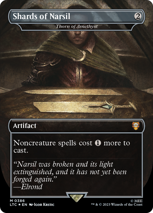 Shards of Narsil [Thorn of Amethyst] (0386) (Borderless) - Surge Foil