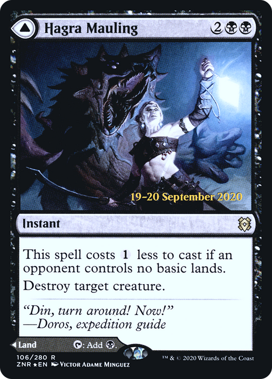 Hagra Mauling // Hagra Broodpit (106) (Prerelease) (PZNR) - Foil