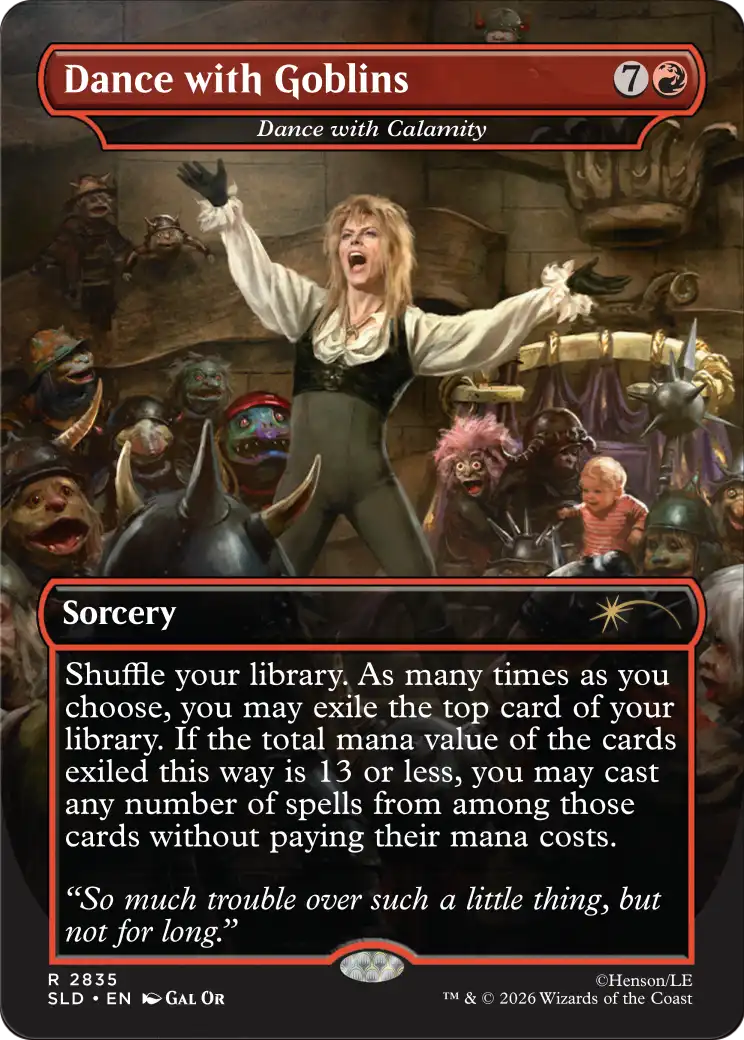 Dance with Goblins [Dance with Calamity] (2835) (Borderless) (SLD) - Foil
