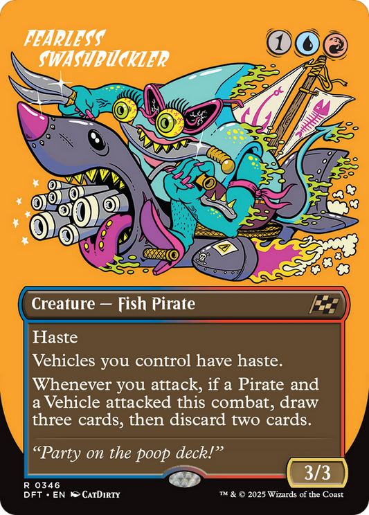 Fearless Swashbuckler (0346) (Borderless) - Foil