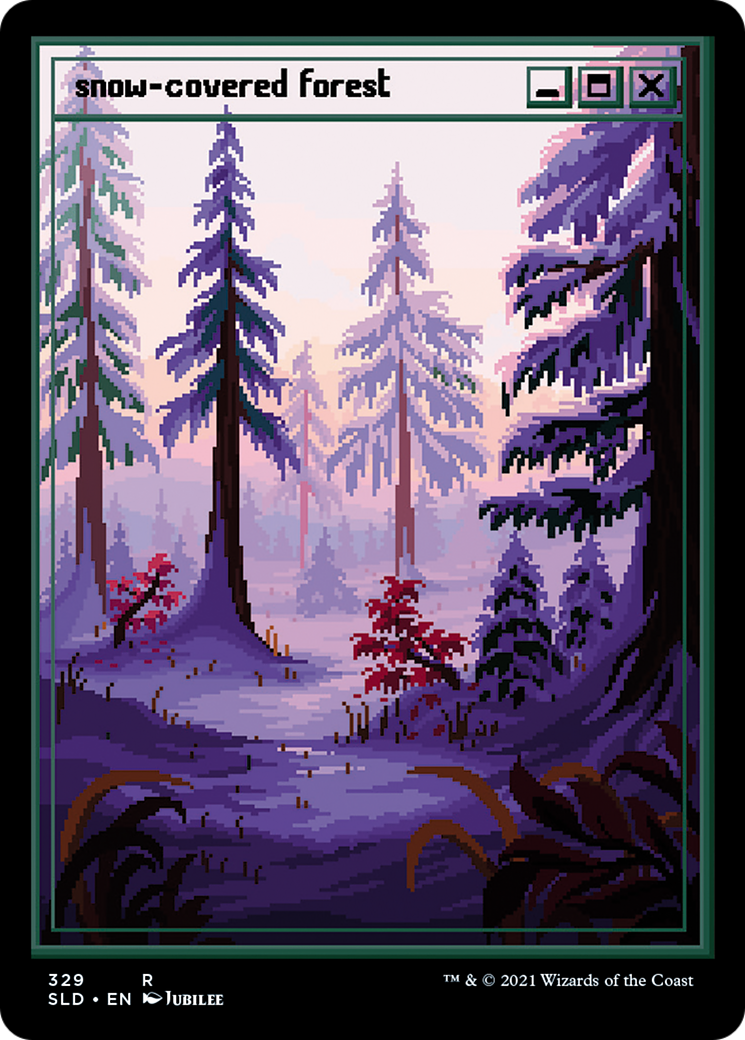 Snow-Covered Forest (329) (Showcase) - Foil