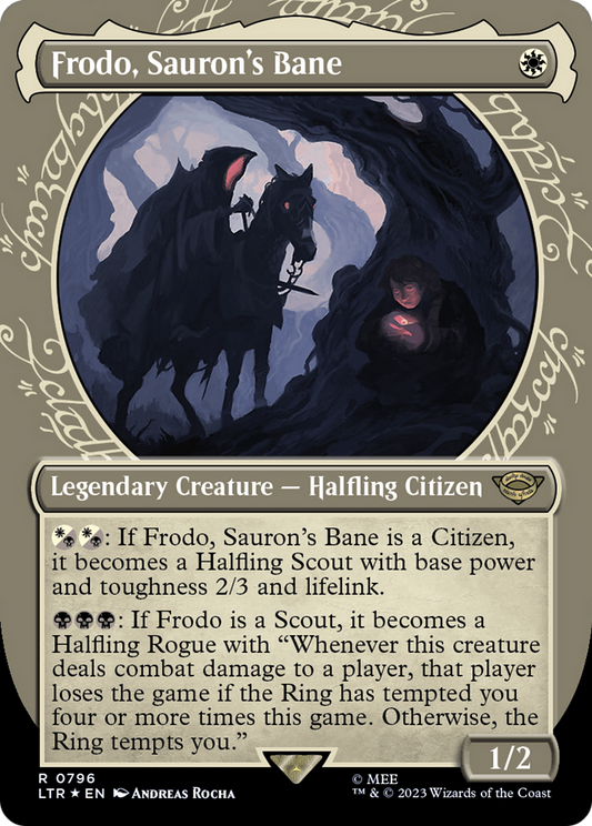 Frodo, Sauron's Bane (0796) (Showcase) - Surge Foil