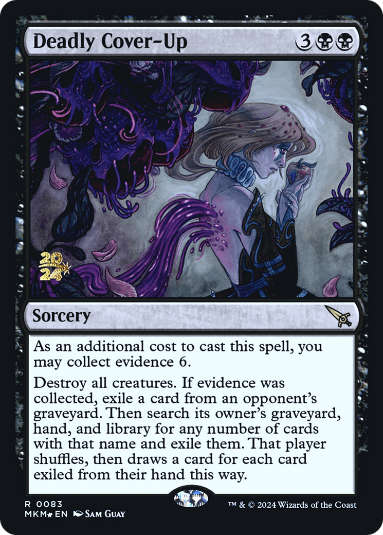 Deadly Cover-Up (0083) (Prerelease) - Foil