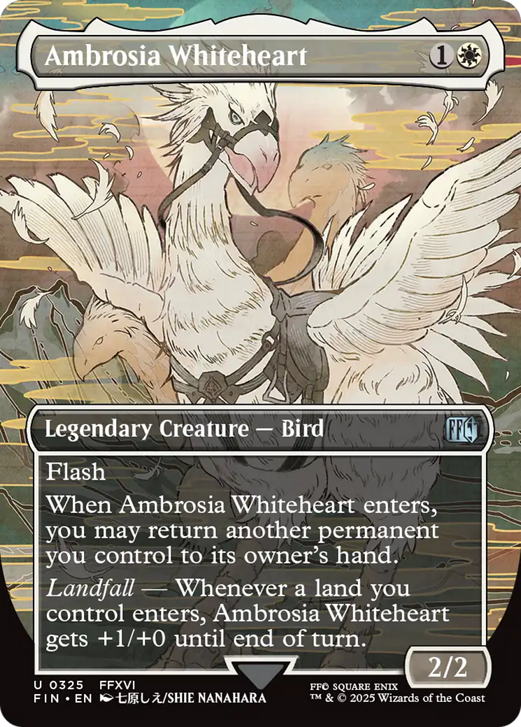 Ambrosia Whiteheart (0325) (Borderless) - Foil