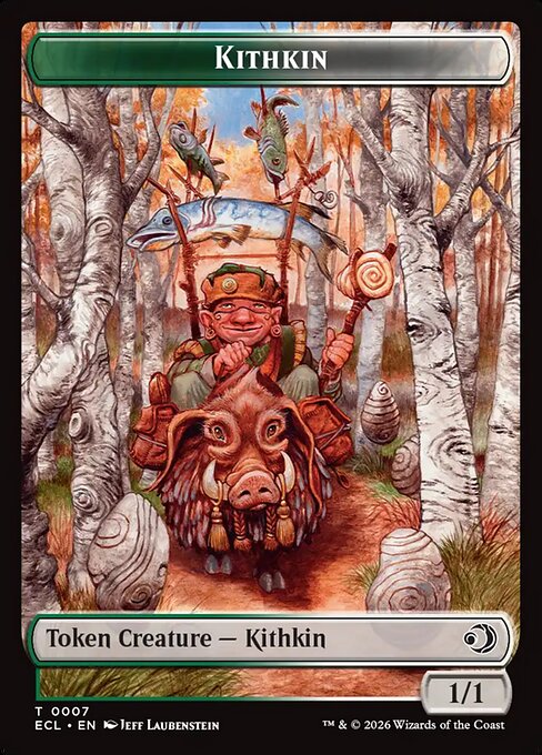 Kithkin (0007) // Treasure (0010) Double-Sided Token (TECL)