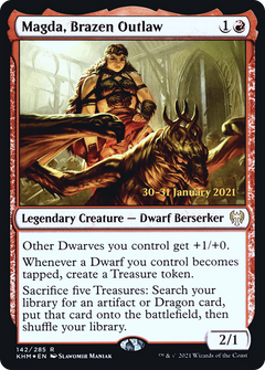 Magda, Brazen Outlaw (142) (Prerelease) - Foil
