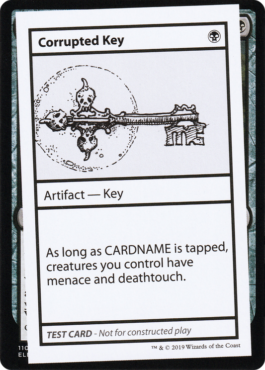 Corrupted Key (No PW Symbol)