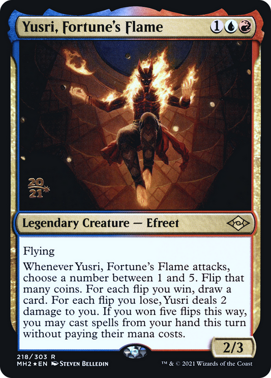 Yusri, Fortune's Flame (218) (Prerelease) - Foil