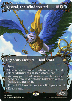 Kastral, the Windcrested (0350) (Borderless) (Showcase) - Raised Foil