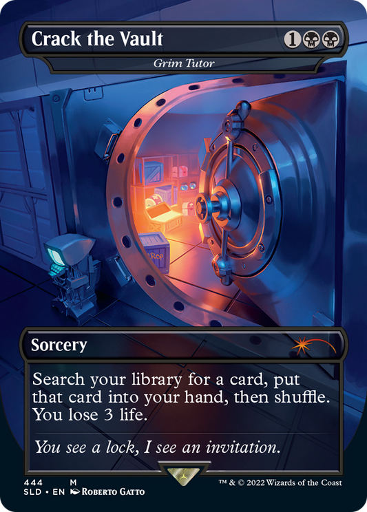 Crack the Vault [Grim Tutor] (444) (Borderless)