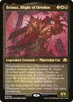 Brimaz, Blight of Oreskos (0135) (Display Commander) (Thick Stock) - Foil Etched