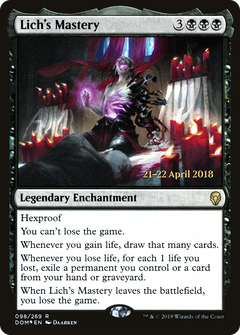 Lich's Mastery (098) (Prerelease) - Foil