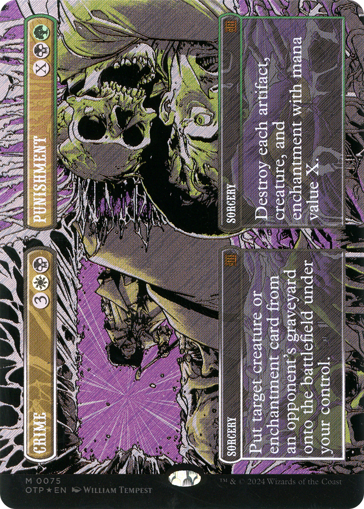 Crime // Punishment (0075) (Borderless) - Textured Foil