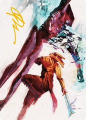 Hexgold Slash (30/81) Art Card (AONE) - Gold-Stamped Signature